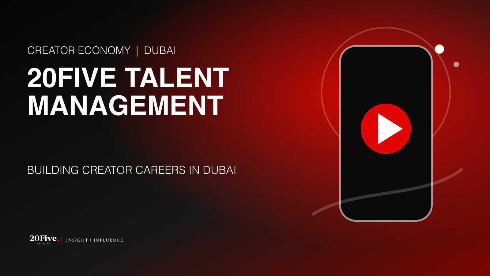 20Five Talent Management agency in Dubai supporting creator careers
