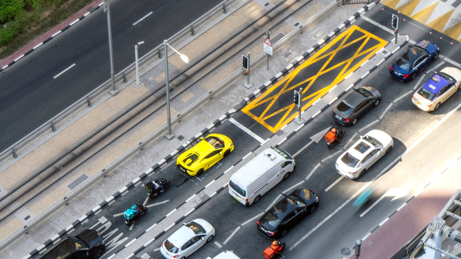 Dubai road network near areas served by the First Al Khail Street development plan