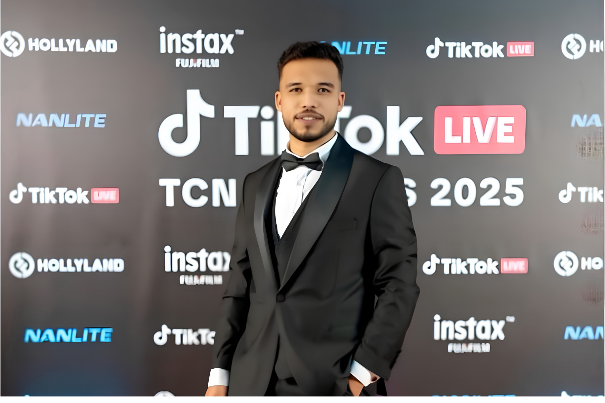 Youssef Hassan, Founder and CEO of 20Five Talent Management at the TikTok LIVE Awards 2025