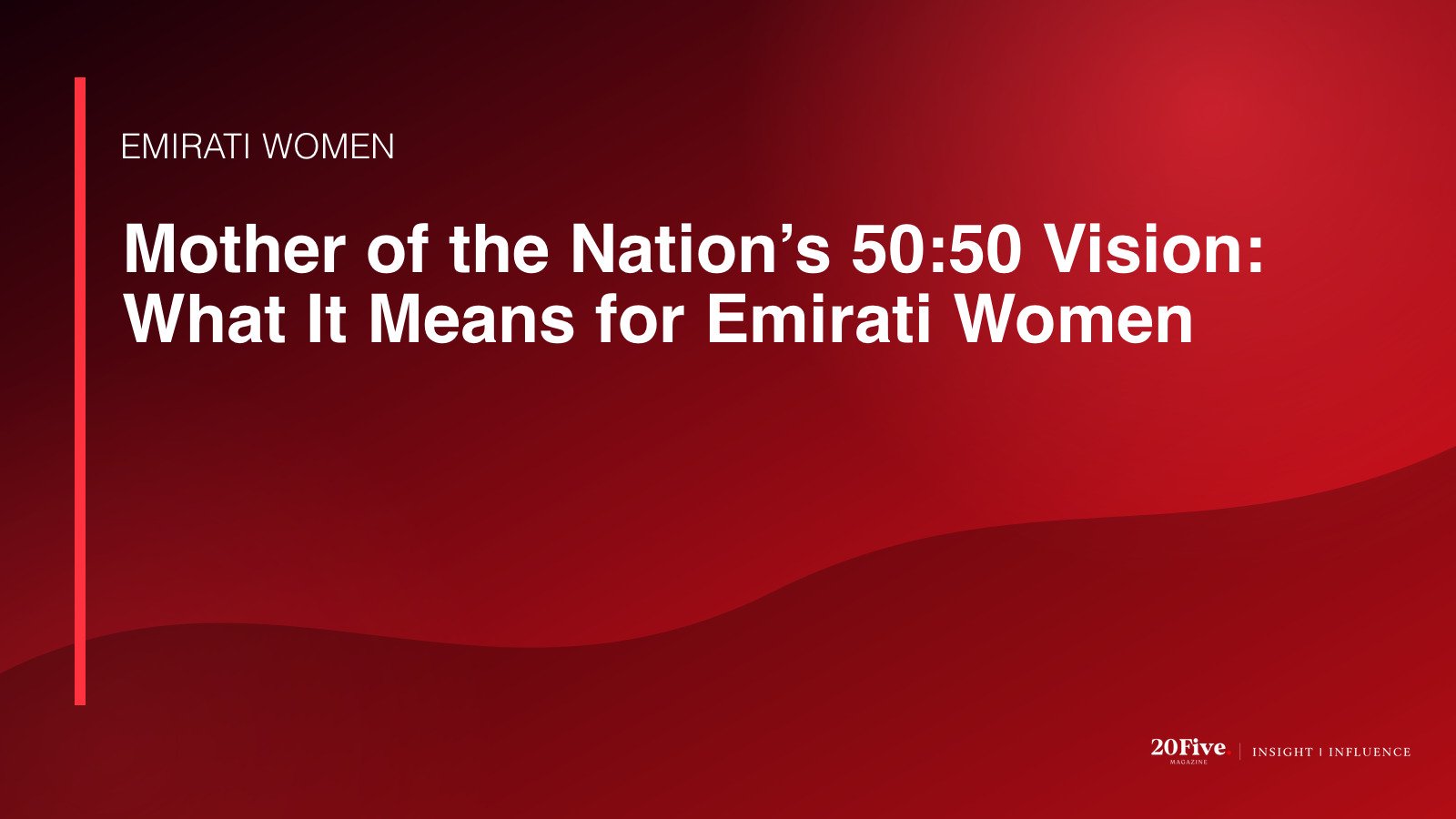 Mother of the Nation 50:50 Vision featured editorial graphic by 20Five