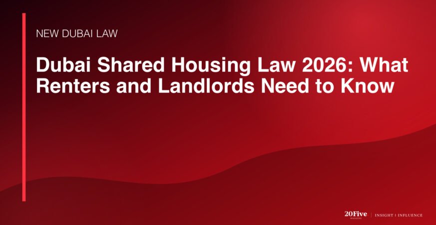 Dubai shared housing law 2026 featured editorial graphic by 20Five