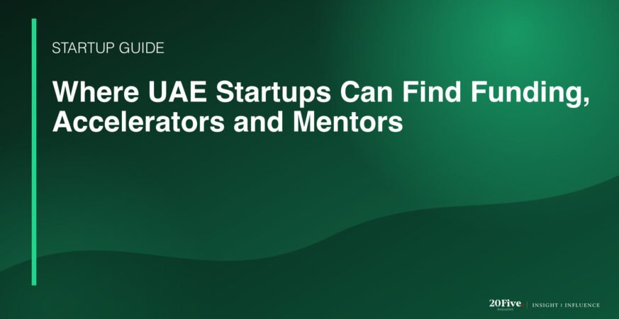 UAE startup funding featured editorial graphic by 20Five