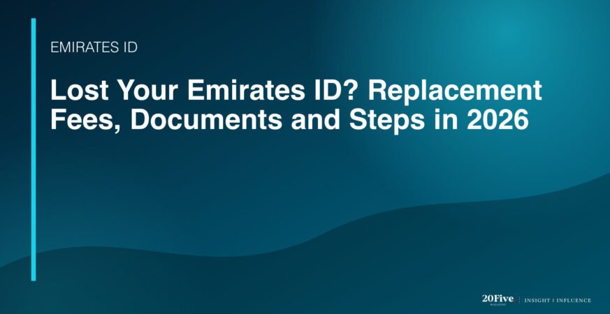 lost Emirates ID replacement 2026 featured editorial graphic by 20Five