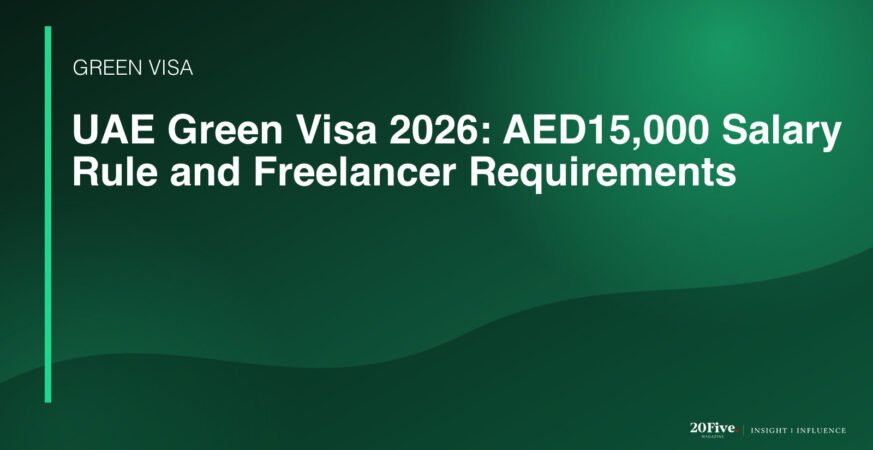 UAE Green Visa 2026 featured editorial graphic by 20Five