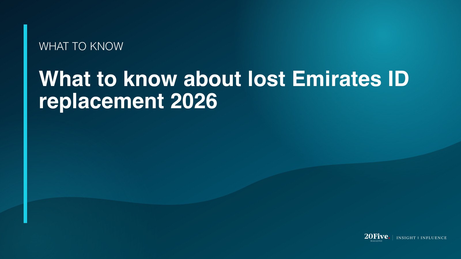 Key facts about lost Emirates ID replacement 2026