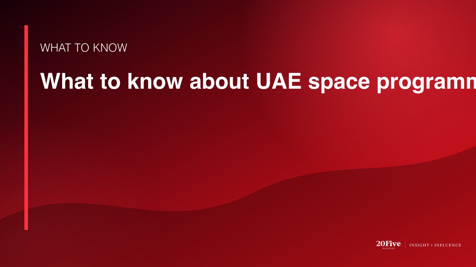 Key facts about UAE space programme