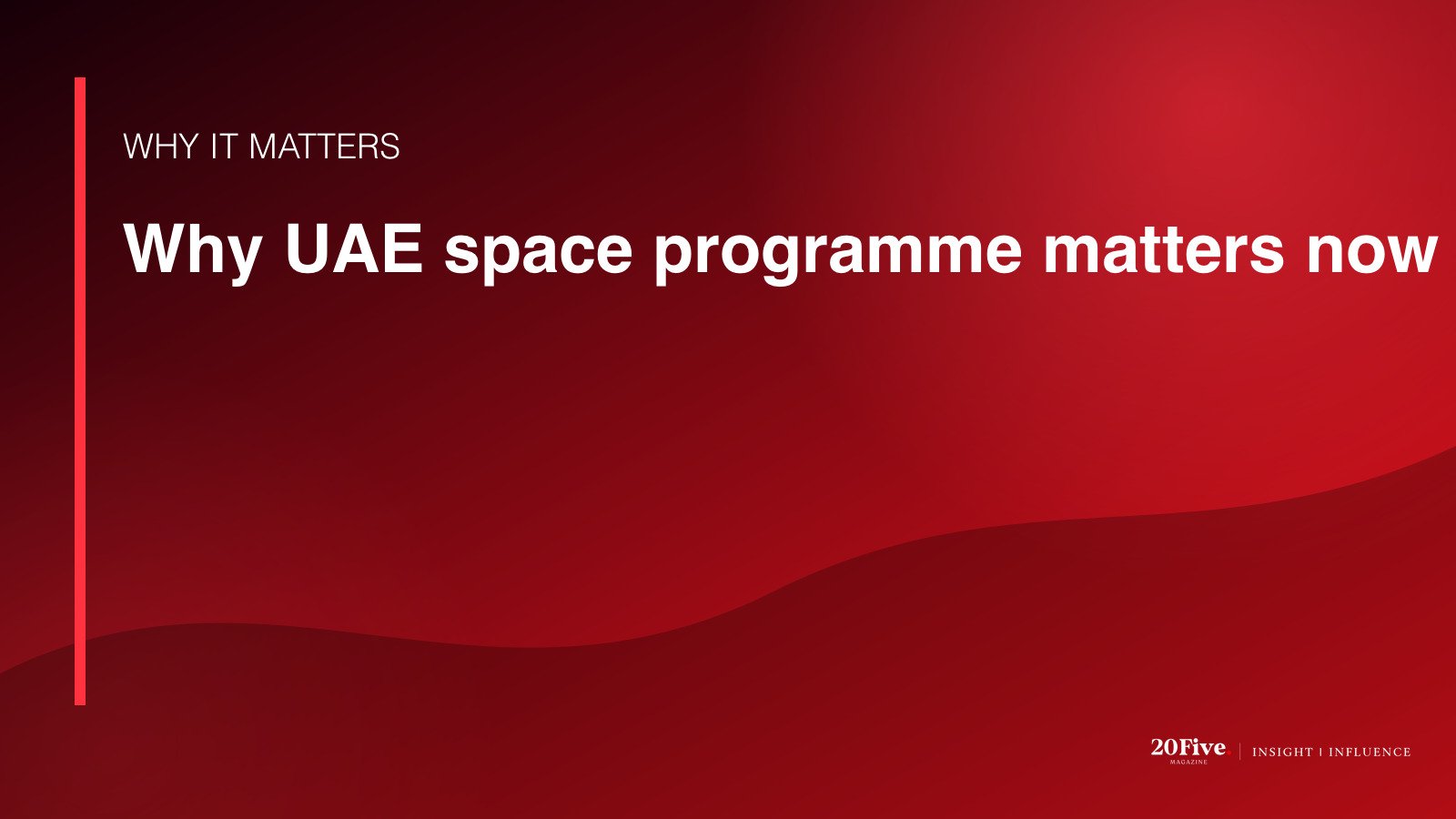 Why UAE space programme matters